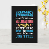 Pharmazeutischer Unternehmer Technischer Chemiker Karte (Gelbe Blume)