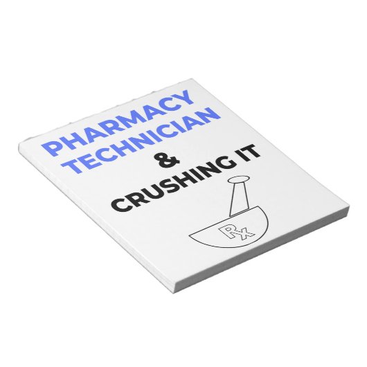 Pharmazeutischer Unternehmer und Zerkleinerer er 2 Notizblock (angewinkelt)