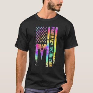 Pharmazeutischer Unternehmer US Flag Pharmacy Tech T-Shirt