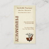 Pharmazeutischer Unternehmer-Visitenkarte Visitenkarte (Vorderseite)