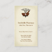 Pharmazeutischer Unternehmer-Visitenkarte Visitenkarte (Vorderseite)