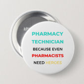 Pharmazeutischer Unternehmer, weil sogar Apotheker Button (Vorne & Hinten)