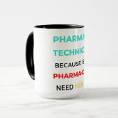 Pharmazeutischer Unternehmer, weil sogar Apotheker Tasse (Vorderseite Links)