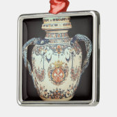 Pharmazeutisches Glas Silbernes Ornament (Links)