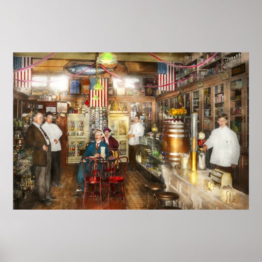 Pharmazie - Collins Pharmacy 1915 Poster (Vorne)