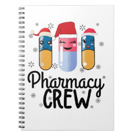 Pharmazie-Crew. Apotheker Weihnachts-T - Shirt Notizblock