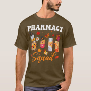 Pharmazie Crew lustige Pillen Herbst Erntedank Kos T-Shirt
