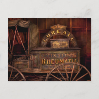 Pharmazie - Der rheumatische Kur-Wagen Postkarte