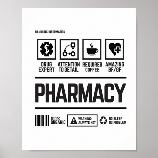 Pharmazie-Experten Aufmerksamkeit für Details Poster (Vorne)