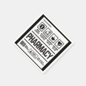 Pharmazie-Experten Aufmerksamkeit für Details Serviette (Ecke)