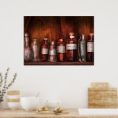 Pharmazie - Extravagante Fluide des Apothekers Poster (Küche)