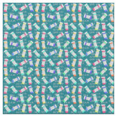 Pharmazie Fabric Aquamarin Blue Stoff (Nahaufnahme)