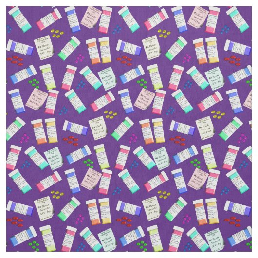 Pharmazie Fabric Lila Stoff (Muster)
