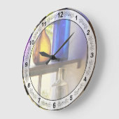 Pharmazie - Farbiges Glas Große Wanduhr (Winkel)