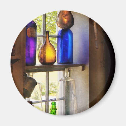 Pharmazie - Farbiges Glas Magnet (Vorne)