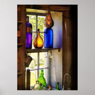Pharmazie - Farbiges Glas Poster