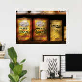 Pharmazie - Husten Tropfen Poster (Heimbüro)