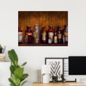Pharmazie - Liniment, Lozenges & Antiseptik Poster (Heimbüro)