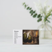 Pharmazie - Pestle - Zuhause - Mittel Visitenkarte (Stehend Vorderseite)