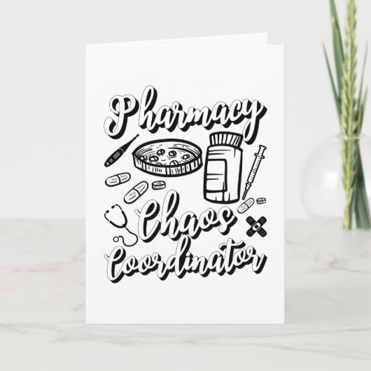 Pharmazie Pharmacy Chaos Koordinator Karte (Vorderseite)