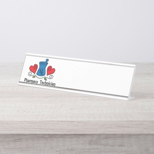 Pharmazie Schreibtischnamensplakette (Vorderseite )