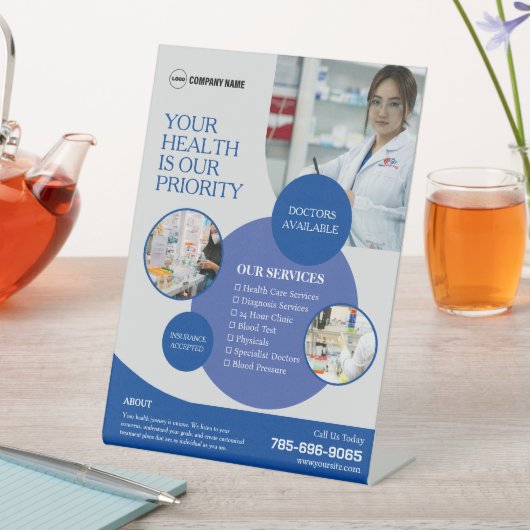 Pharmazie Services Custom Pedestal Sign Sockelschild (In Situ)