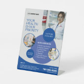 Pharmazie Services Custom Pedestal Sign Sockelschild (Vorderseite)