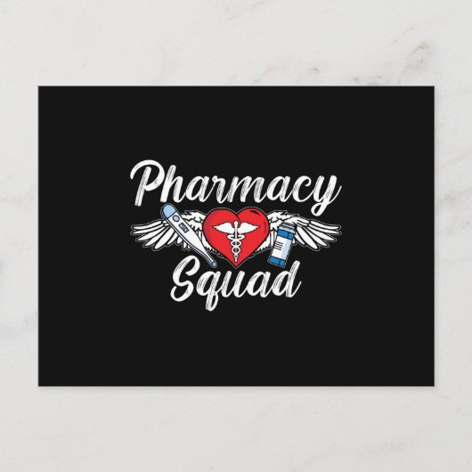 Pharmazie Squad Technician Medici Tech Apotheker Postkarte (Vorderseite)