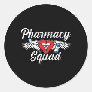 Pharmazie Squad Technician Medici Tech Apotheker Runder Aufkleber