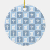 Pharmazie-Symbol | Apotheker | Pharmacy Tech Keramik Ornament (Hinten)