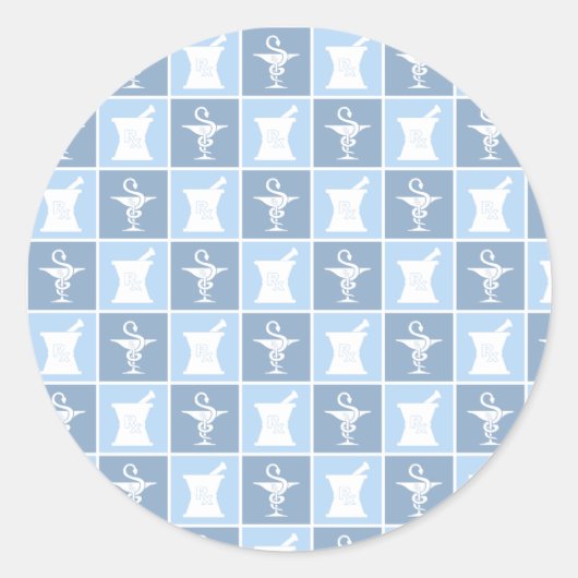 Pharmazie-Symbol | Apotheker | Pharmacy Tech Runder Aufkleber (Vorderseite)