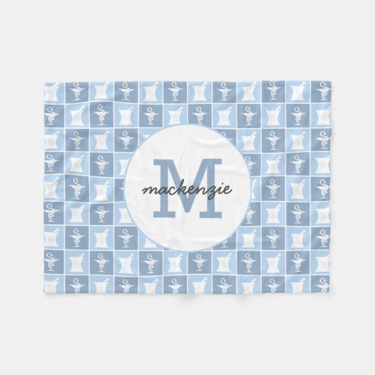 Pharmazie-Symbol | Apotheker | Pharmazie Custom Fleecedecke (Vorderseite (Horizontal))