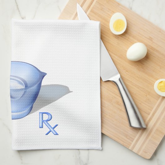 Pharmazie-Symbol Handtuch (Viertel Falte)