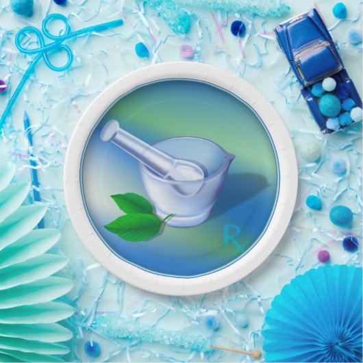 Pharmazie-Symbol Pappteller (Party)