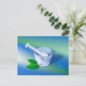 Pharmazie-Symbol Postkarte (Stehend Vorderseite)