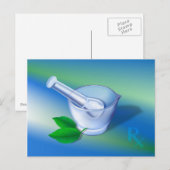 Pharmazie-Symbol Postkarte (Vorne/Hinten)