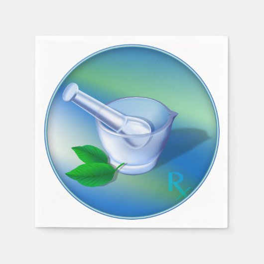 Pharmazie-Symbol Serviette (Vorderseite)