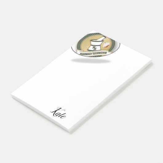 Pharmazie Tech Post-it Klebezettel (angewinkelt)