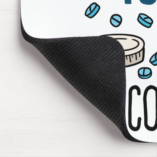 Pharmazie Tech Sprich nicht mit mir, ich zähle Mousepad (Ecke)