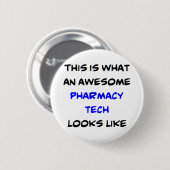 Pharmazie-Technologie, phantastisch Button (Vorne & Hinten)