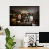 Pharmazie - Vorbereitungen am Morgen Poster (Heimbüro)