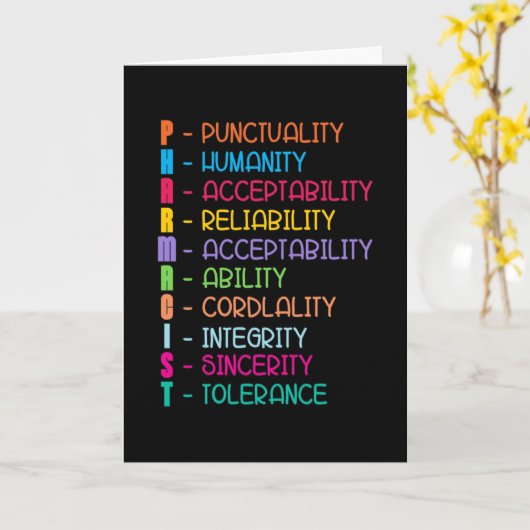 Pharmaziekonzept Tech Medicine Technician Apotheke Karte (Gelbe Blume)