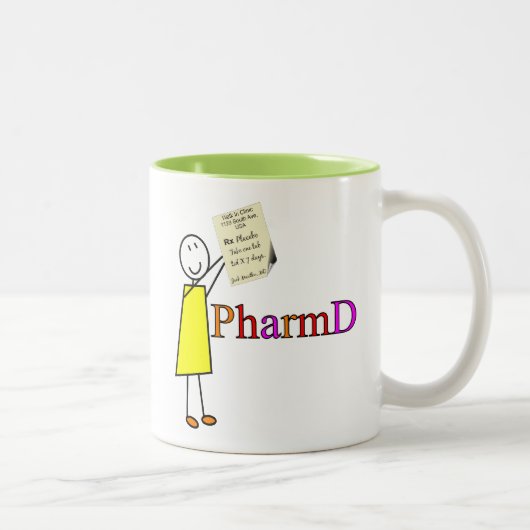 PharmD Apotheken-Studenten-Geschenke Zweifarbige Tasse (Rechts)