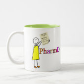 PharmD Apotheken-Studenten-Geschenke Zweifarbige Tasse (Links)