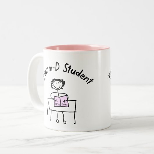 PharmD Apotheken-Studenten-Geschenke Zweifarbige Tasse (Vorderseite Links)
