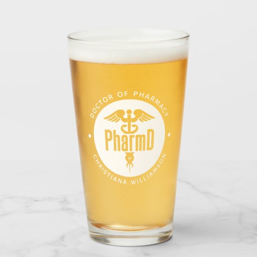 PharmD Arzt des Pharmazeutischen Abschlusses Apoth Glas (Vorne (Gefüllt))