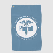 PharmD Arzt des Pharmazeutischen Abschlusses Apoth Golfhandtuch (Vorderseite)