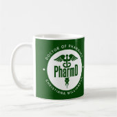 PharmD Arzt des Pharmazeutischen Abschlusses Apoth Kaffeetasse (Links)