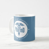 PharmD Arzt des Pharmazeutischen Abschlusses Apoth Kaffeetasse (Vorderseite Links)