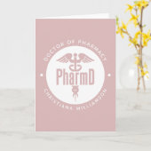 PharmD Arzt des Pharmazeutischen Abschlusses Apoth Karte (Gelbe Blume)